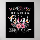 Vrouwen Funny Gigi Moederdag Gifts Geluk is Poster (Voorkant)