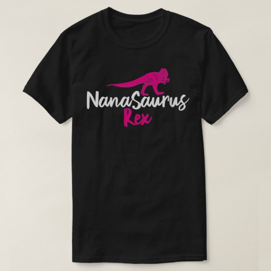 Vrouwen Funny Grandma Moederdag Nana Saurus Re D T-shirt (Design voorkant)