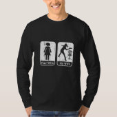 Vrouwen Funny Husband Frisbees Disf Wife Disf Golf T-shirt (Voorkant)