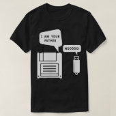 Vrouwen Funny Ik ben uw vader USB-stick diskettest T-shirt (Design voorkant)