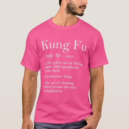 Vrouwen Funny Kung Fu Mannen Kinder Kleding Cool K T-shirt (Voorkant)