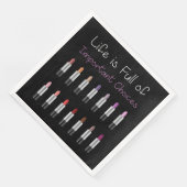 Vrouwen Funny Lipstick Belangrijke levenskeuzes Servet (Hoek)