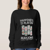 Vrouwen Funny Mahjong Cool Happiness speelt Mah Trui (Voorkant)
