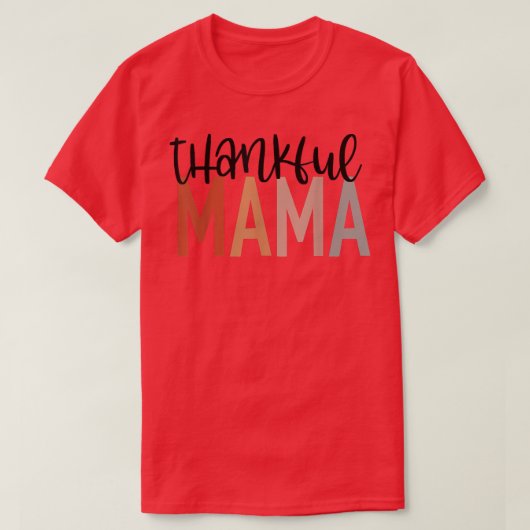 Vrouwen Funny One Thankful Mama Herfst herfst Than T-shirt (Design voorkant)