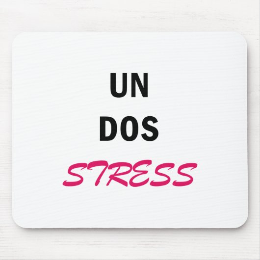 Vrouwen Funny Un Dos Stress Muismat (Voorkant)