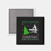 Vrouwen Fysiotherapeut Kerstboom Lighting Ugly Magneet (Voorkant / Achterkant)