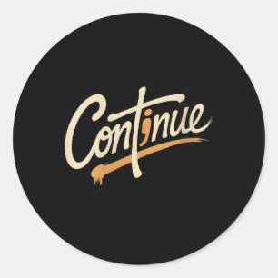 Vrouwen gaan door met puntkomma positieve mentale ronde sticker