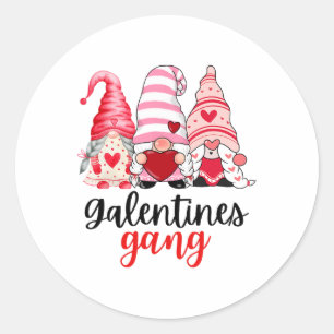 Vrouwen Galentine's Day Grappige Valentijn Mama en Ronde Sticker