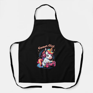 Vrouwen Gamer Girl Eenhoorn Tanktop Schort