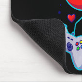 Vrouwen Gamer Paar Liefde Gamepad Hart Humor Theme Muismat (Hoek)