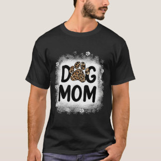 Vrouwen Gebleekte Hond Moeder  Hond Moeder Poot Lu T-shirt