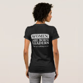 Vrouwen Geboren Leiders Grappig Shirt Humor (Achterkant volledig)