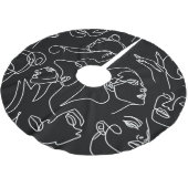 Vrouwen geconfronteerd met Abstract tekenpatroon Kerstboom Rok (Gekanteld)