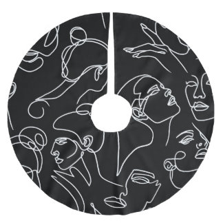 Vrouwen geconfronteerd met Abstract tekenpatroon Kerstboom Rok