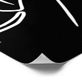 Vrouwen geconfronteerd met Abstract tekenpatroon Poster (Hoek)