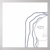 Vrouwen geconfronteerd met abstracte poster (Voorkant)