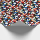 vrouwen geconfronteerd met abstracte waterverven p cadeaupapier (Hoek)