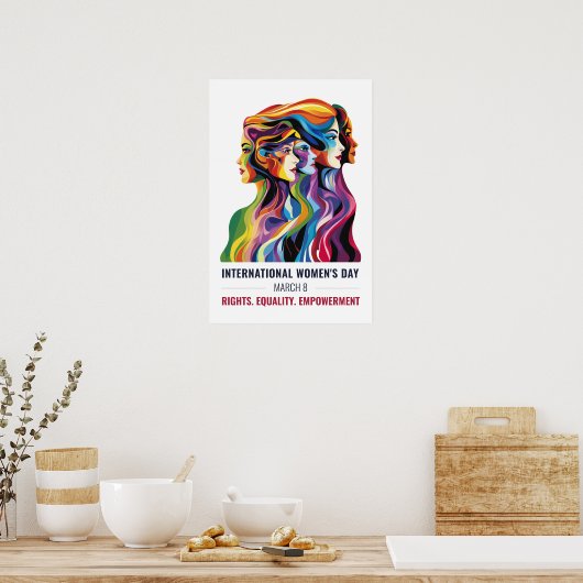 Vrouwen geconfronteerd met kunst | Internationale  Poster (Keuken)