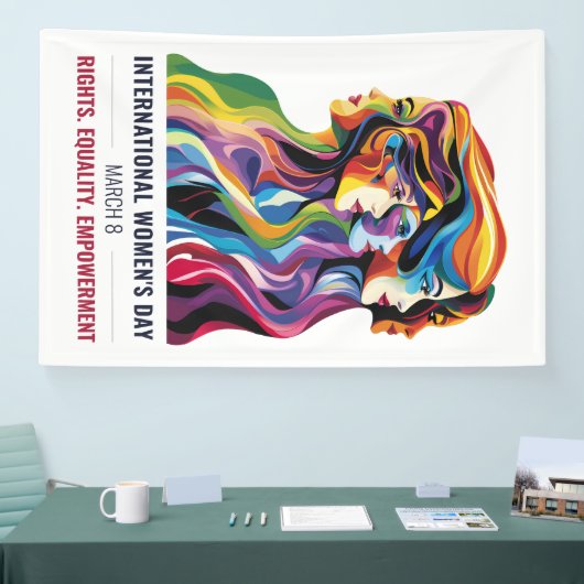 Vrouwen geconfronteerd met kunst | Internationale Spandoek (Beurs)