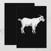 Vrouwen Geit Dragen Medisch Gezichtsmasker Grappig Save The Date (Voorkant / Achterkant)