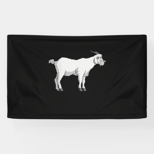 Vrouwen Geit Dragen Medisch Gezichtsmasker Grappig Spandoek (Horizontaal)