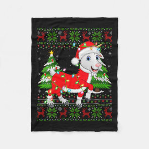 Vrouwen Geit Xmas Trui Stijl Lelijke Santa Geit Ch Fleece Deken
