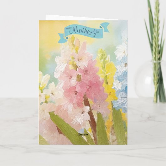 Vrouwen Geloof Bijbel, Hyacint Bloemen, Moederdag Feestdagen Kaart (Achterkant)