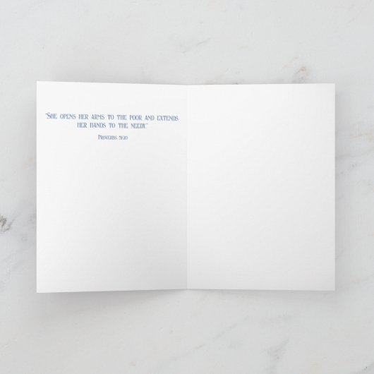 Vrouwen Geloof Bijbel, Hyacint Bloemen, Moederdag Feestdagen Kaart (Binnen)