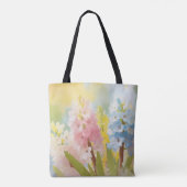Vrouwen Geloof Bijbel, Hyacint Bloemen, Moederdag Tote Bag (Achterkant)