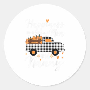 Vrouwen geluk is een moeder en een nanny ronde sticker