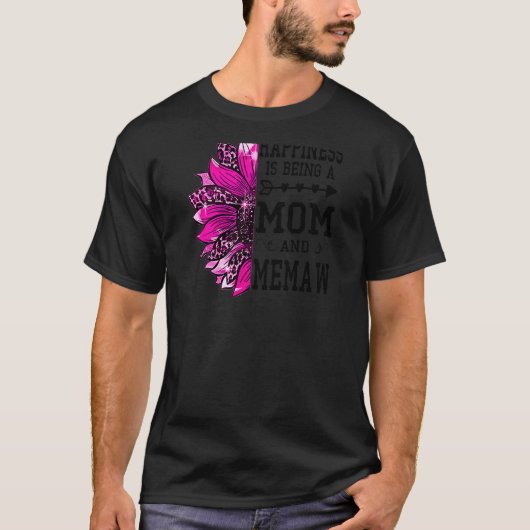 Vrouwen Geluk is moeder en moeder. T-shirt (Voorkant)
