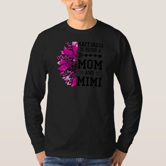 Vrouwen Geluk zijn moeder en moeder D T-shirt (Voorkant)