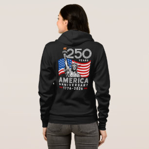 Vrouwen Gelukkig 250e Verjaardag Amerika  Hoodie