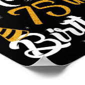 Vrouwen Gelukkig Zijn Mijn Moeders 75e Verjaardag  Poster (Hoek)