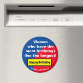 Vrouwen Gelukkige Verjaardag Koelkast Magnet (Insitu (Vaatwasser))