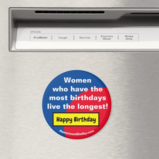 Vrouwen Gelukkige Verjaardag Koelkast Magnet (Insitu (Vaatwasser))