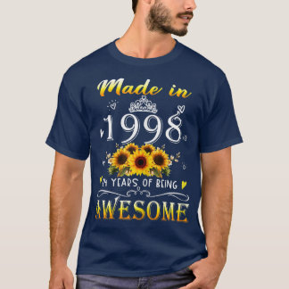 Vrouwen gemaakt in 1998 Zonnebloem 24 dagen en 24  T-shirt