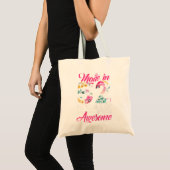 Vrouwen gemaakt in 52 Geweldige 70-jarige geboorte Tote Bag (Voorkant (product))