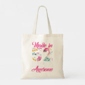 Vrouwen gemaakt in 52 Geweldige 70-jarige geboorte Tote Bag (Achterkant)