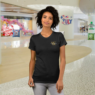 Vrouwen gepersonaliseerd monogram t-shirt