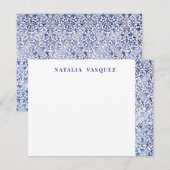 Vrouwen gepersonaliseerd notitiekaartje (Voorkant / Achterkant)