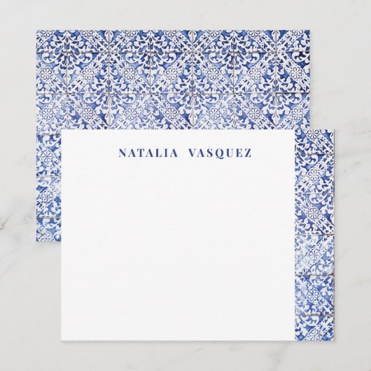 Vrouwen gepersonaliseerd notitiekaartje (Voorkant / Achterkant)