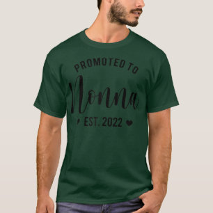 Vrouwen gepromoot aan Nonna 2022 Grootmoeder T-shirt
