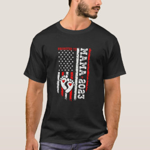 Vrouwen gepromoot bij mama Est 2023 nieuwe mam A T-shirt