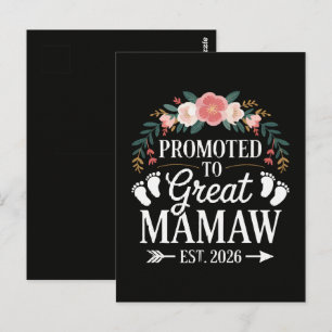 Vrouwen gepromoveerd tot geweldige Mamaw Briefkaart
