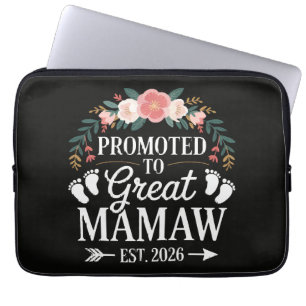 Vrouwen gepromoveerd tot geweldige Mamaw Laptop Sleeve