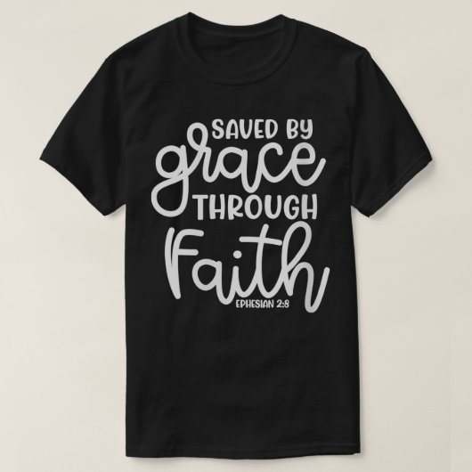 Vrouwen gered door Grace door de Christelijke juff T-shirt (Design voorkant)