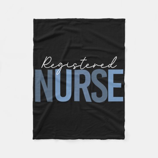 Vrouwen Geregistreerd Verpleegkundige - RN Verplee Fleece Deken (Voorkant)