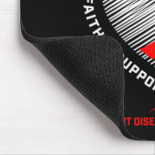 Vrouwen Geschenken Strijder Red Fighter Heart Dise Muismat (Hoek)