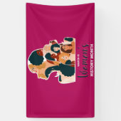 Vrouwen Geschiedenis Maand 2026 Spandoek (Verticaal)